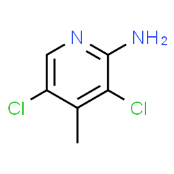 ChemSpider 2D Image | 3,5-Dichloro-4-methyl-2-pyridinamine | C6H6Cl2N2