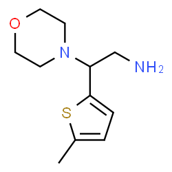 ChemSpider 2D Image | 2-(5-Methyl-2-thienyl)-2-(4-morpholinyl)ethanamine | C11H18N2OS