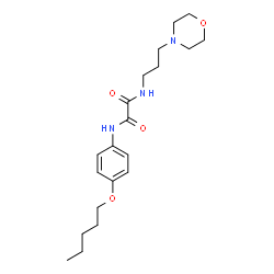 ChemSpider 2D Image | N-[3-(4-Morpholinyl)propyl]-N'-[4-(pentyloxy)phenyl]ethanediamide | C20H31N3O4
