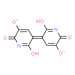 ChemSpider 2D Image | (5E)-5-(5-Oxido-2,6-dioxo-1,6-dihydro-3(2H)-pyridinylidene)-2,6-dioxo-1,2,5,6-tetrahydro-3-pyridinolate | C10H4N2O6
