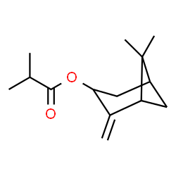 ChemSpider 2D Image | 6,6-Dimethyl-2-methylenebicyclo[3.1.1]hept-3-yl isobutyrate | C14H22O2