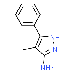 ChemSpider 2D Image | 4-Methyl-5-phenyl-1H-pyrazol-3-amine | C10H11N3