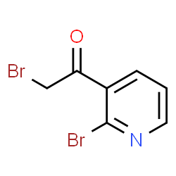 ChemSpider 2D Image | 2-Bromo-1-(2-bromo-3-pyridinyl)ethanone | C7H5Br2NO