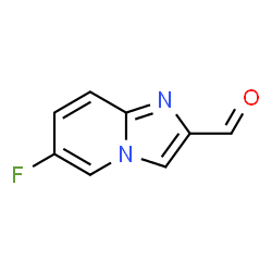 ChemSpider 2D Image | 6-Fluoroimidazo[1,2-a]pyridine-2-carbaldehyde | C8H5FN2O