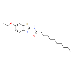 ChemSpider 2D Image | N-(6-Ethoxy-1,3-benzothiazol-2-yl)undecanamide | C20H30N2O2S