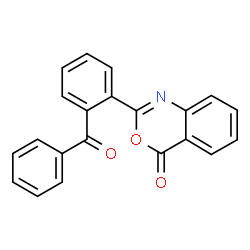 ChemSpider 2D Image | 2-(2-Benzoylphenyl)-4H-3,1-benzoxazin-4-one | C21H13NO3