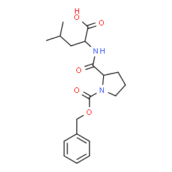 ChemSpider 2D Image | N-benzyloxycarbonylprolyl-leucine | C19H26N2O5