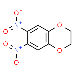 ChemSpider 2D Image | 6,7-Dinitro-2,3-dihydro-1,4-benzodioxine | C8H6N2O6