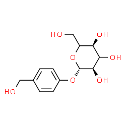 ChemSpider 2D Image | 4-(Hydroxymethyl)phenyl beta-D-erythro-hexopyranoside | C13H18O7