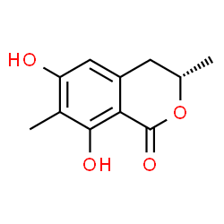 ChemSpider 2D Image | (3S)-6,8-Dihydroxy-3,7-dimethyl-3,4-dihydro-1H-isochromen-1-one | C11H12O4