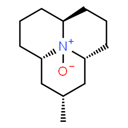 ChemSpider 2D Image | (3aR,9aS)-2-Methyldodecahydropyrido[2,1,6-de]quinolizine 10-oxide | C13H23NO