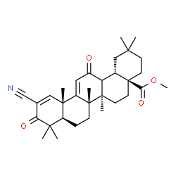 ChemSpider 2D Image | Methyl (13xi)-2-cyano-3,12-dioxooleana-1,9(11)-dien-28-oate | C32H43NO4
