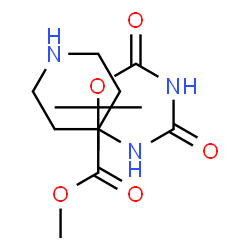 ChemSpider 2D Image | Methyl 4-[({[(2-methyl-2-propanyl)oxy]carbonyl}carbamoyl)amino]-4-piperidinecarboxylate | C13H23N3O5
