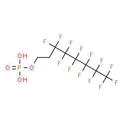 ChemSpider 2D Image | Perfluorooctyl phosphate | C8H6F13O4P