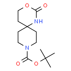 ChemSpider 2D Image | 9-Boc-2-oxo-3-oxa-1,9-diaza-spiro[5.5]undecane | C13H22N2O4