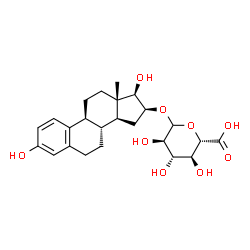 ChemSpider 2D Image | Estriol-16β-D-glucopyranosiduronic acid | C24H32O9