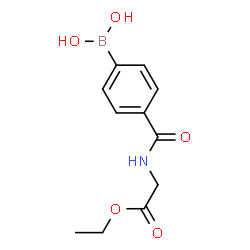 ChemSpider 2D Image | Ethyl N-[4-(dihydroxyboryl)benzoyl]glycinate | C11H14BNO5