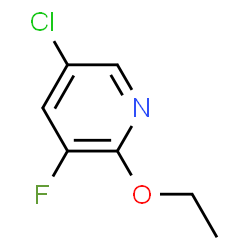 ChemSpider 2D Image | 5-Chloro-2-ethoxy-3-fluoropyridine | C7H7ClFNO