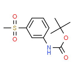 ChemSpider 2D Image | 2-Methyl-2-propanyl [3-(methylsulfonyl)phenyl]carbamate | C12H17NO4S