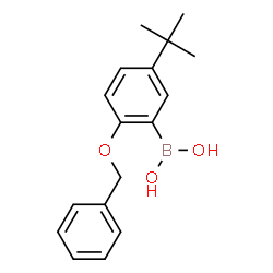 ChemSpider 2D Image | 2-(BENZYLOXY)-5-TERT-BUTYLPHENYLBORONIC ACID | C17H21BO3