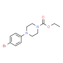 ChemSpider 2D Image | Ethyl 4-(4-bromophenyl)-1-piperazinecarboxylate | C13H17BrN2O2