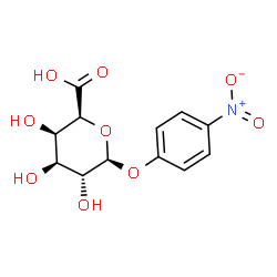 ChemSpider 2D Image | 4-Nitrophenyl beta-D-galactopyranosiduronic acid | C12H13NO9