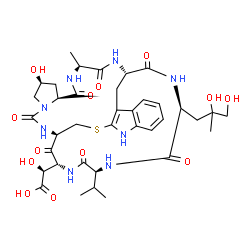 ChemSpider 2D Image | Phallacidin from Amanita phalloides | C37H50N8O13S
