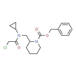 ChemSpider 2D Image | BENZYL 2-[(2-CHLORO-N-CYCLOPROPYLACETAMIDO)METHYL]PIPERIDINE-1-CARBOXYLATE | C19H25ClN2O3