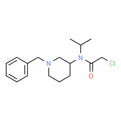 ChemSpider 2D Image | N-(1-Benzyl-3-piperidinyl)-2-chloro-N-isopropylacetamide | C17H25ClN2O