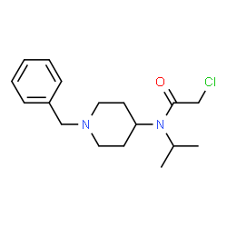 ChemSpider 2D Image | N-(1-Benzyl-4-piperidinyl)-2-chloro-N-isopropylacetamide | C17H25ClN2O