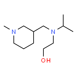 ChemSpider 2D Image | 2-{Isopropyl[(1-methyl-3-piperidinyl)methyl]amino}ethanol | C12H26N2O