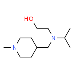ChemSpider 2D Image | 2-{Isopropyl[(1-methyl-4-piperidinyl)methyl]amino}ethanol | C12H26N2O