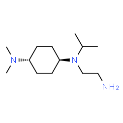 ChemSpider 2D Image | trans-N-(2-Aminoethyl)-N-isopropyl-N',N'-dimethyl-1,4-cyclohexanediamine | C13H29N3