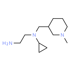 ChemSpider 2D Image | N-Cyclopropyl-N-[(1-methyl-3-piperidinyl)methyl]-1,2-ethanediamine | C12H25N3