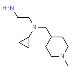 ChemSpider 2D Image | N-Cyclopropyl-N-[(1-methyl-4-piperidinyl)methyl]-1,2-ethanediamine | C12H25N3