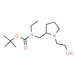 ChemSpider 2D Image | TERT-BUTYL N-ETHYL-N-{[1-(2-HYDROXYETHYL)PYRROLIDIN-2-YL]METHYL}CARBAMATE | C14H28N2O3