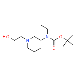 ChemSpider 2D Image | 2-Methyl-2-propanyl ethyl[1-(2-hydroxyethyl)-3-piperidinyl]carbamate | C14H28N2O3