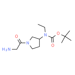 ChemSpider 2D Image | 2-Methyl-2-propanyl ethyl(1-glycyl-3-pyrrolidinyl)carbamate | C13H25N3O3