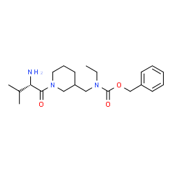 ChemSpider 2D Image | Benzyl ethyl{[1-(L-valyl)-3-piperidinyl]methyl}carbamate | C21H33N3O3