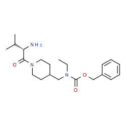 ChemSpider 2D Image | Benzyl ethyl{[1-(L-valyl)-4-piperidinyl]methyl}carbamate | C21H33N3O3