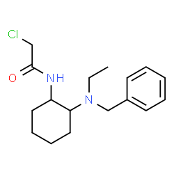 ChemSpider 2D Image | N-{2-[Benzyl(ethyl)amino]cyclohexyl}-2-chloroacetamide | C17H25ClN2O