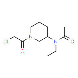 ChemSpider 2D Image | N-[1-(Chloroacetyl)-3-piperidinyl]-N-ethylacetamide | C11H19ClN2O2