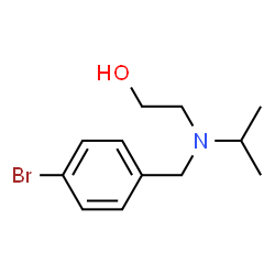 ChemSpider 2D Image | 2-[(4-Bromobenzyl)(isopropyl)amino]ethanol | C12H18BrNO