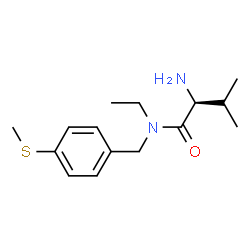 ChemSpider 2D Image | N-Ethyl-N-[4-(methylsulfanyl)benzyl]-L-valinamide | C15H24N2OS