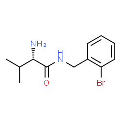 ChemSpider 2D Image | N-(2-Bromobenzyl)-L-valinamide | C12H17BrN2O