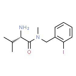ChemSpider 2D Image | N-(2-Iodobenzyl)-N-methyl-L-valinamide | C13H19IN2O