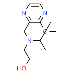 ChemSpider 2D Image | 2-(Isopropyl((3-methoxypyrazin-2-yl)methyl)amino)ethanol | C11H19N3O2