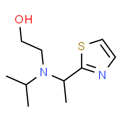 ChemSpider 2D Image | 2-{Isopropyl[1-(1,3-thiazol-2-yl)ethyl]amino}ethanol | C10H18N2OS
