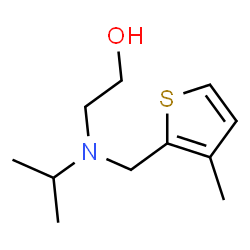 ChemSpider 2D Image | 2-{Isopropyl[(3-methyl-2-thienyl)methyl]amino}ethanol | C11H19NOS