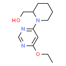 ChemSpider 2D Image | (1-(6-Ethoxypyrimidin-4-yl)piperidin-2-yl)methanol | C12H19N3O2